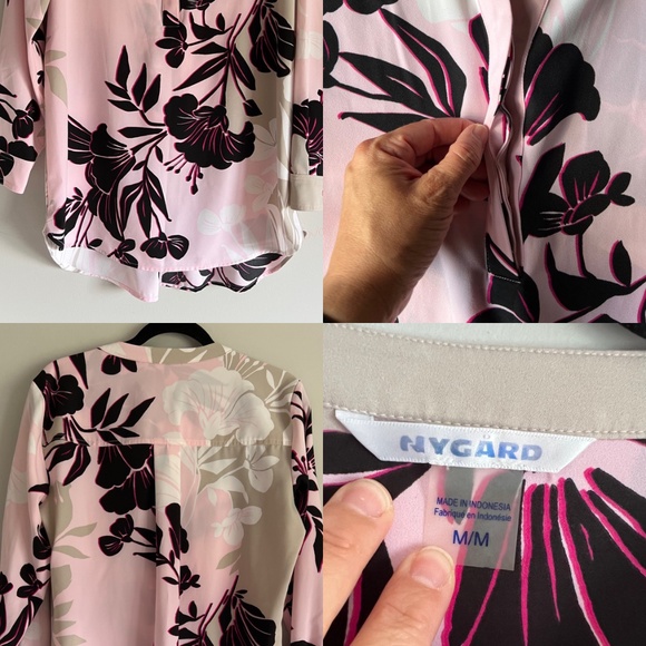 *HOST PICK* 👜👛Pretty in Pink Floral Tunic Top with V-neck - Picture 3 of 8